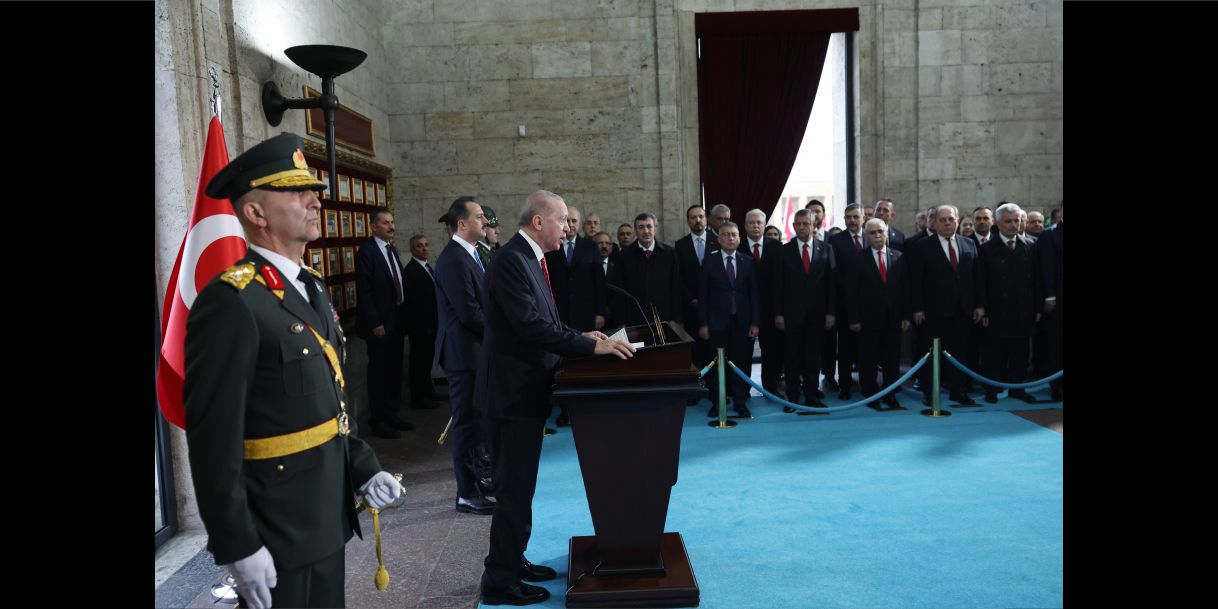 Cumhuriyet'in 103. yılında devlet erkanı Anıtkabir'de