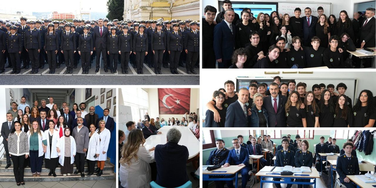 Bakan Tekin İstanbul'da Kadıköy Lisesi ve Ziya Kalkavan Denizcilik Lisesi'ni ziyaret etti