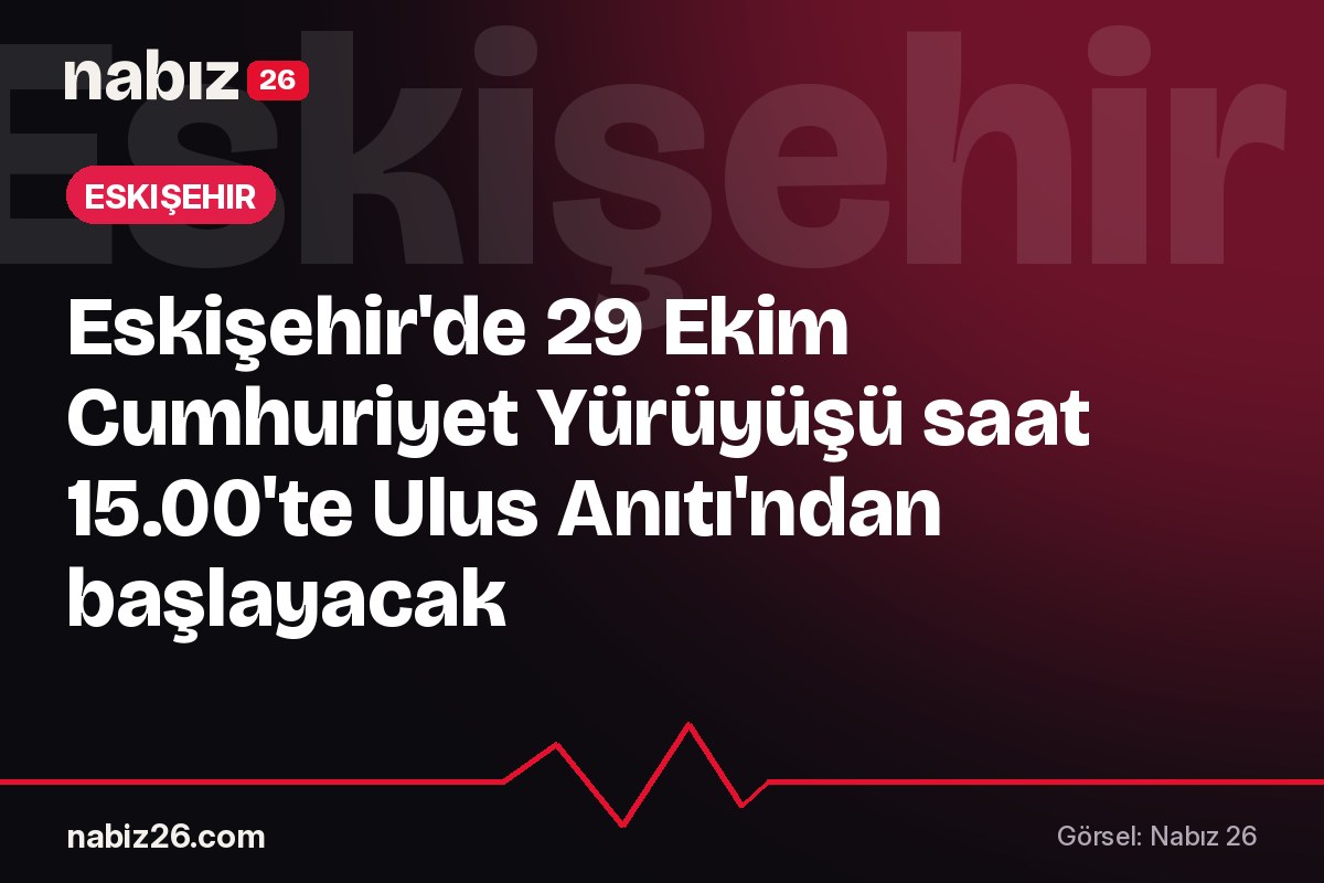 Eskişehir'de 29 Ekim Cumhuriyet Yürüyüşü saat 15.00'te Ulus Anıtı'ndan başlayacak