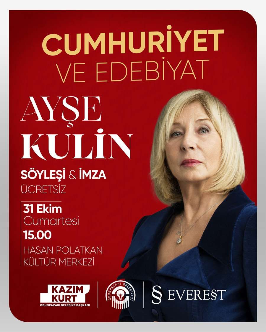 Ayşe Kulin 31 Ekim'de Odunpazarı'nda okurlarıyla buluşacak