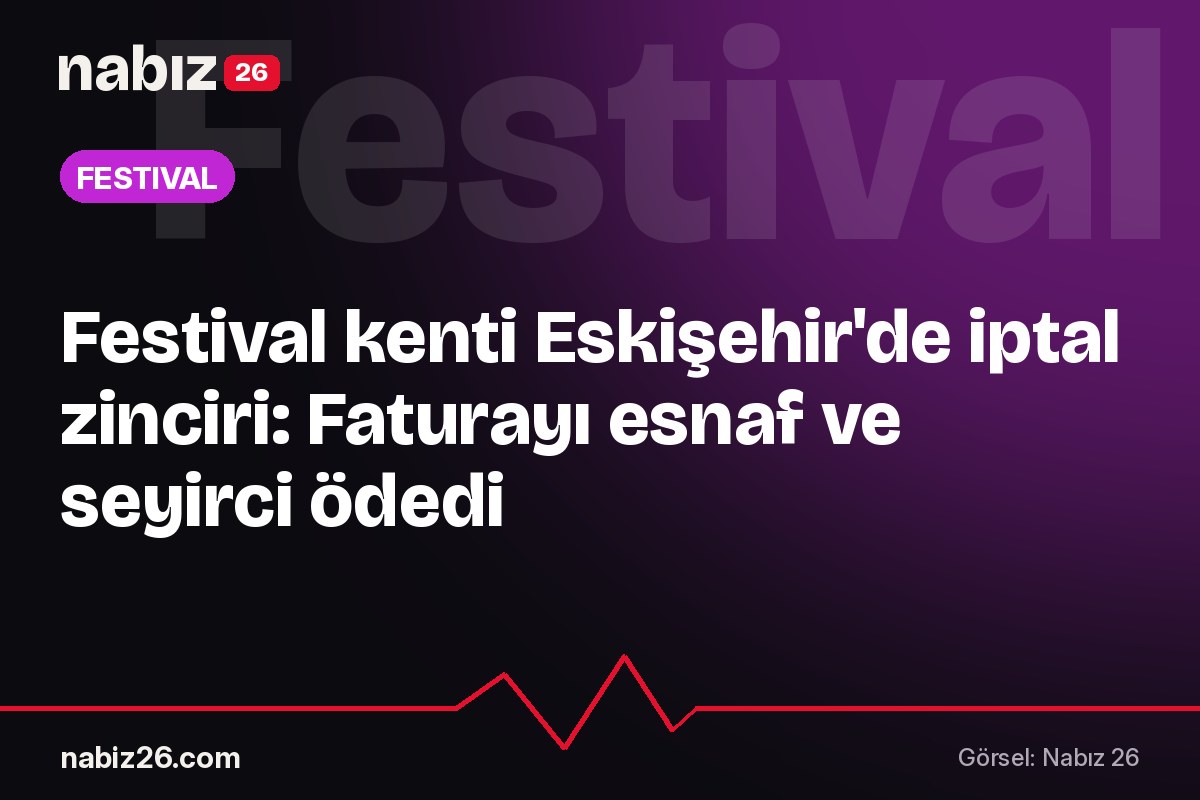 Festival kenti Eskişehir'de iptal zinciri: Faturayı esnaf ve seyirci ödedi